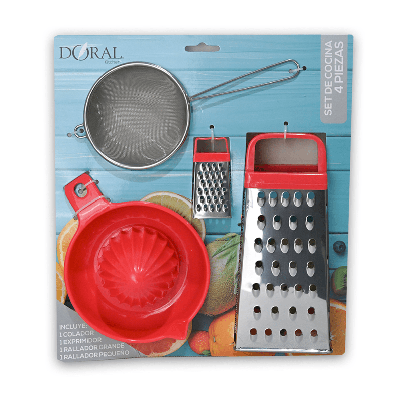 SET DE COCINA 4 PIEZAS DORAL2