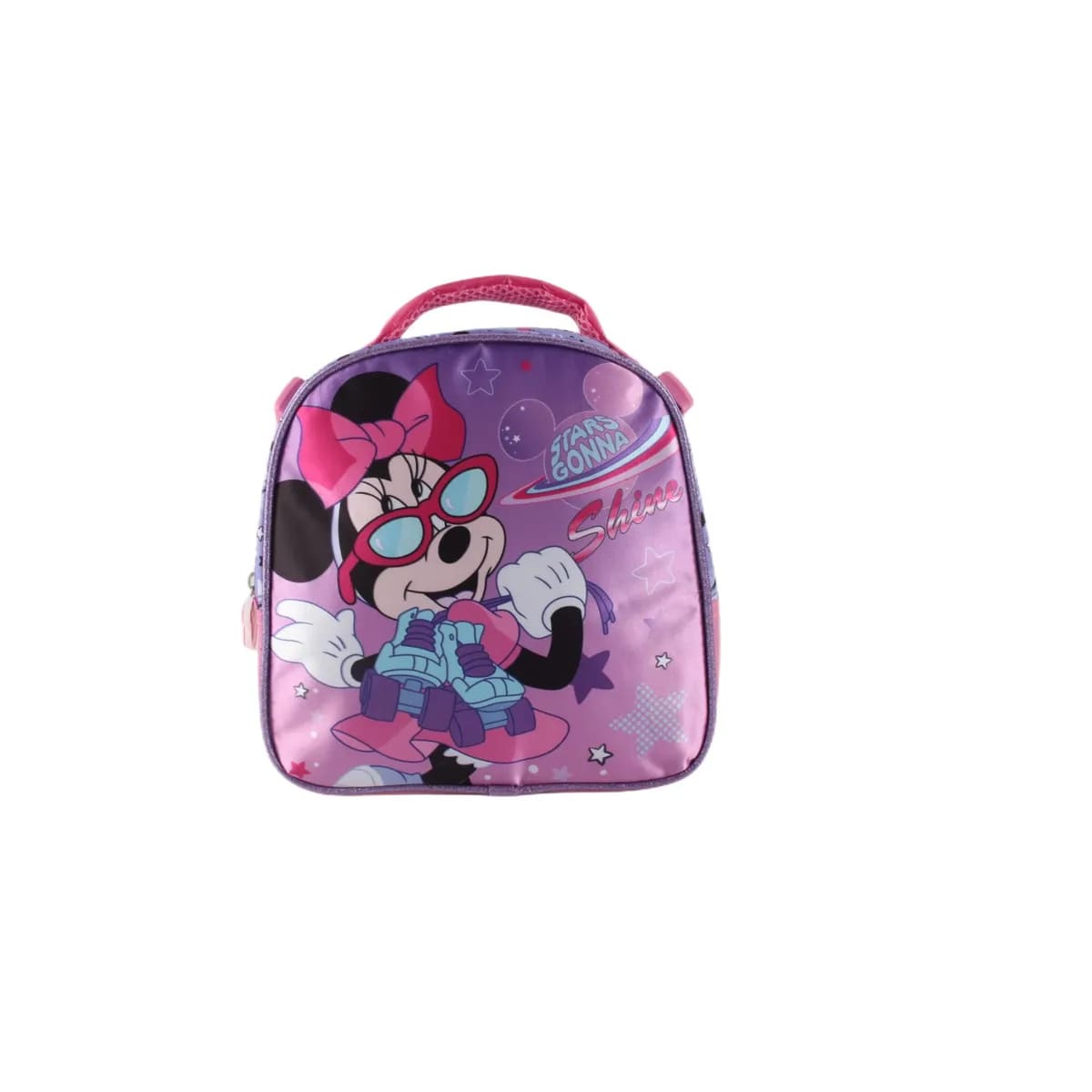SET MOCHILA DE SATIN CON LONCHERA MINNIE 14