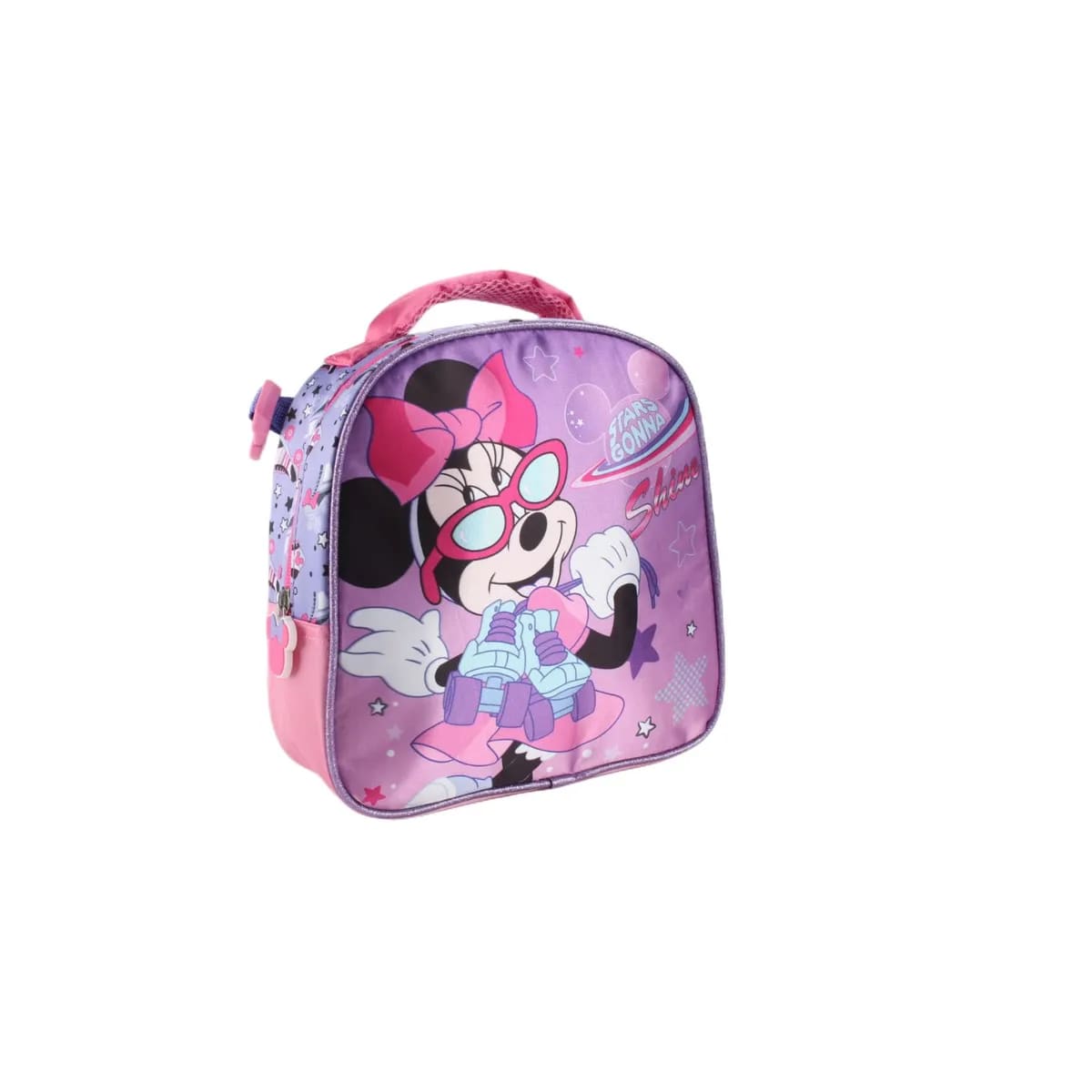 SET MOCHILA DE SATIN CON LONCHERA MINNIE 14