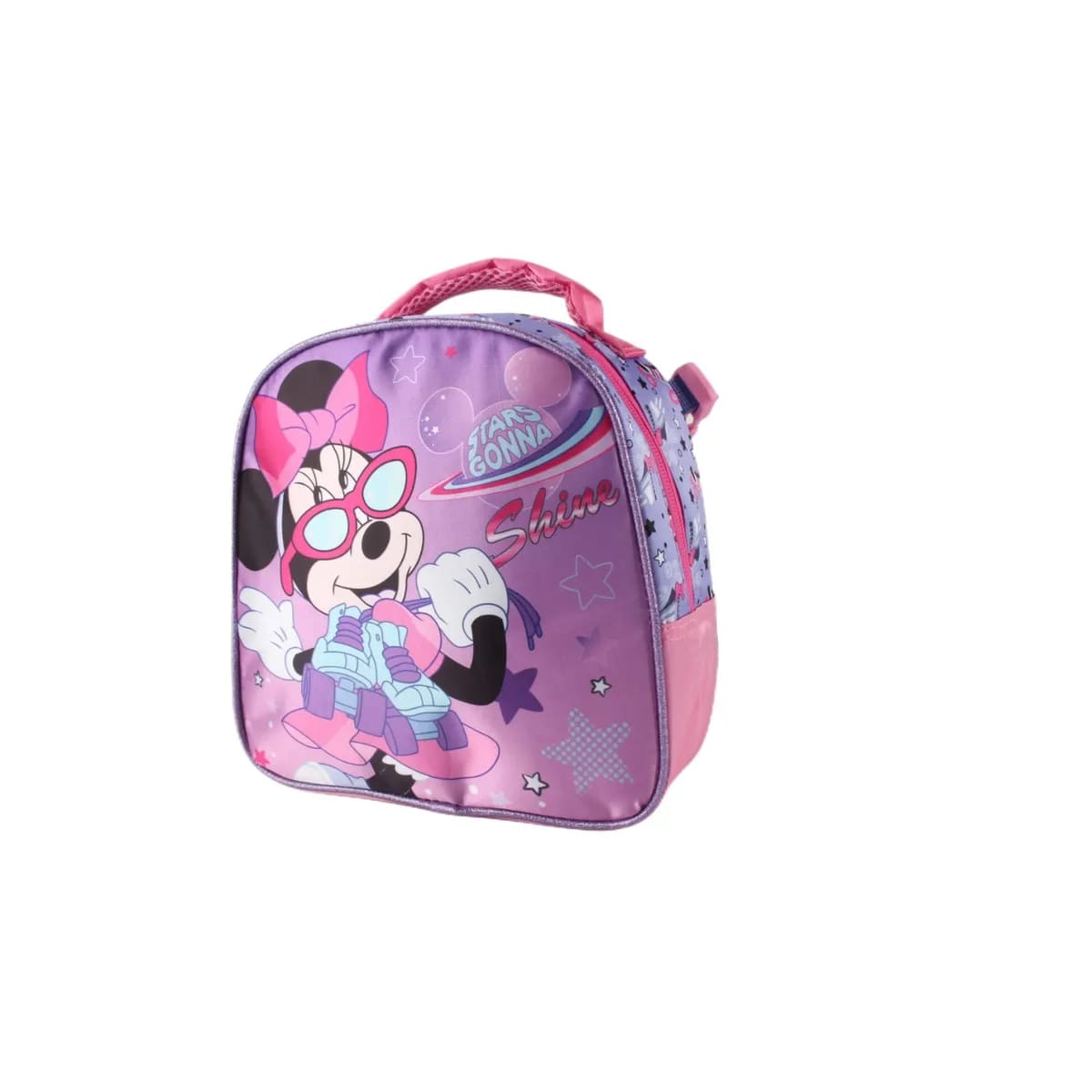 SET MOCHILA DE SATIN CON LONCHERA MINNIE 14