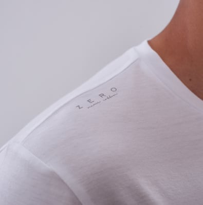 POLO V NECK WHITE BAMBÚ+PIMA 