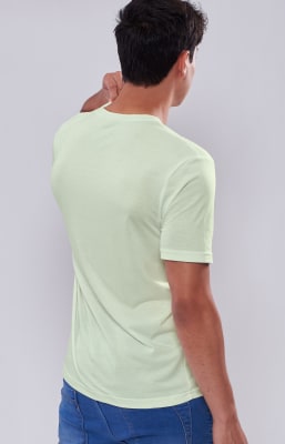 POLO HENLEY MINT BAMBÚ+PIMA