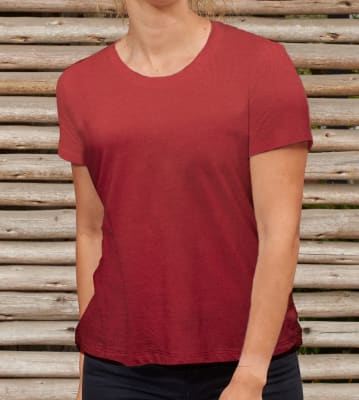 CREW NECK WOMAN BURDEOS