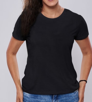 CREW NECK WOMAN BLACK