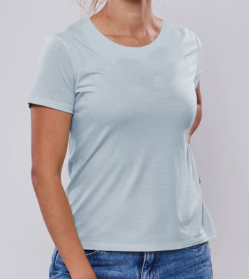 CREW NECK WOMAN SKY