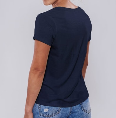 POLO V NECK WOMAN PACIFIC BLUE