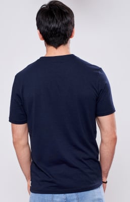 POLO V NECK PACIFIC BLUE BAMBÚ+PIMA