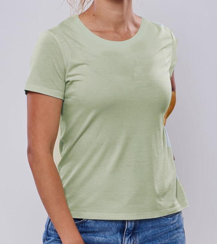 CREW NECK WOMAN PISTACHIO1