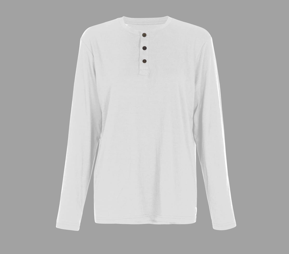 HENLEY MAN WHITE MANGA LARGA BAMBÚ+PIMA1