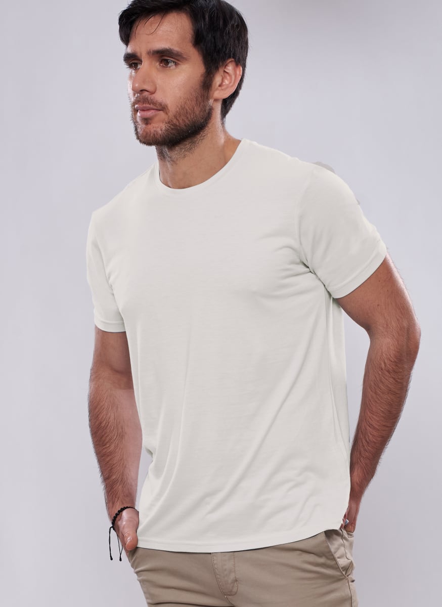 POLO CREW NECK NATURE BAMBÚ+PIMA1