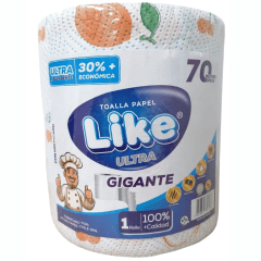 TOALLA DE PAPEL LIKE DH 6 ROLLOS