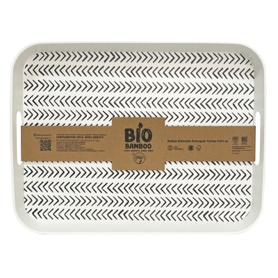 Bandeja Bio Rectangular Flechas 41X31 Cm