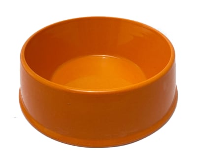 Plato Ecopet Redondo Pequeño Naranja 17,2x17,2x5,5 cm