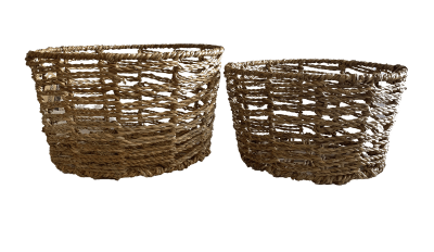 Set 2 Cestos Bangalore M 30x30x17 cm + L 35x35x20 cm