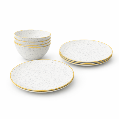 Set 12 Piezas BioBamboo Gris