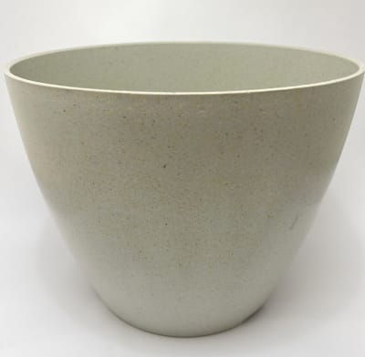 Set De 2 Macetero Bio Bamboo Actual Gris 24x24x18 cm