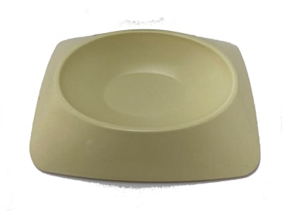 Plato Ecopet Ovalado Pequeño Blanco 17,8x17,8x3,6 cm