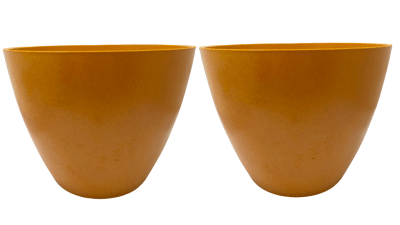 Set De 2 Macetero Bio Bamboo Actual Terracota 24x24x18 cm