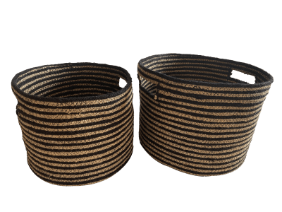 Set 2 Cestos Calcuta M27x27x22cm +L32x32x24cm