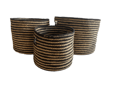 Set 3 Cestos Calcuta S 23x23x20cm +M27x27x22cm +L32x32x24cm