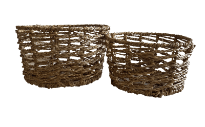 Set 2 Cestos Bangalore S 25x25x14cm +M 30x30x17 cm