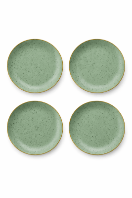 Set 4 Platos Menta BioBamboo 25 cm