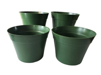 Set 4 Maceteros Bios Clásico 4 Musgo 25x25x17 cm