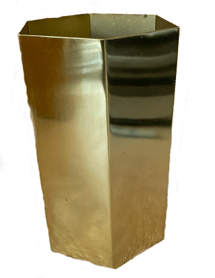 Macetero Octogonal Dorado S 10x10x15cm