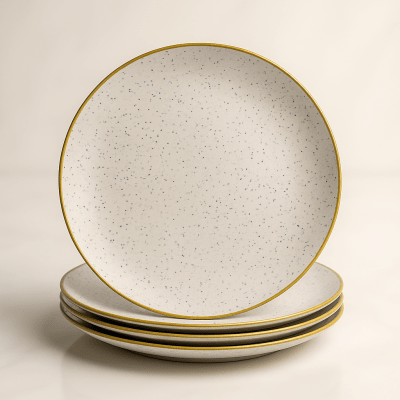 Set 4 Platos Gris BioBamboo 20 cm