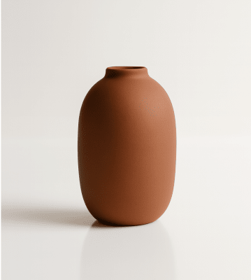 Florero de cerámica Nórdico Huevo 15,2 cm