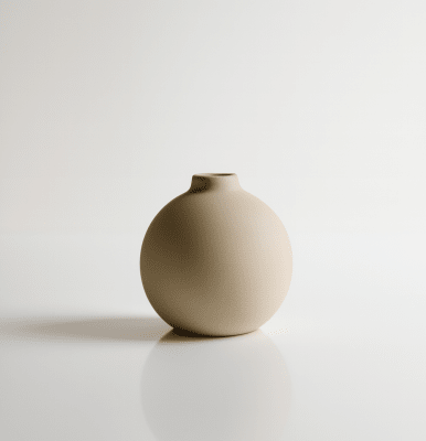 Florero de Cerámica Nórdico Circular 11,5cm