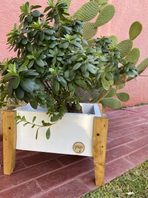Jardinera Huerto 40X26X32Cm Blanca
