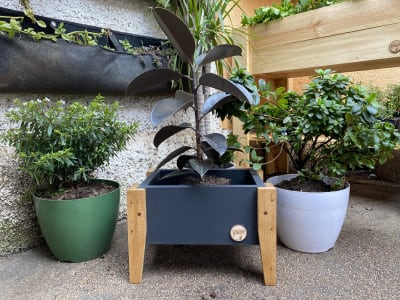 Jardinera Huerto 40X26X32Cm Grafito