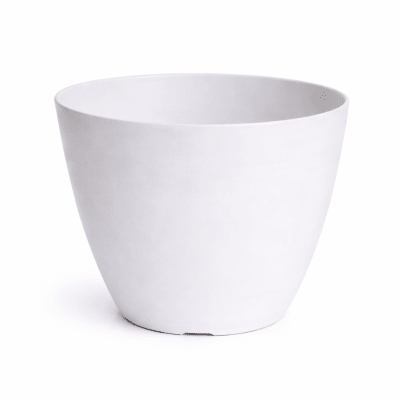 Macetero Bio Bamboo Actual Blanca 24x24x18 cm
