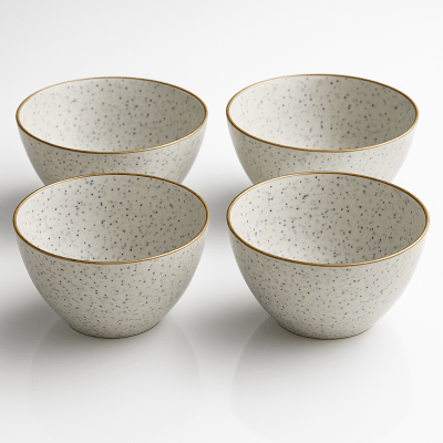 Set 4 Bowls Gris BioBamboo 15x7 cm