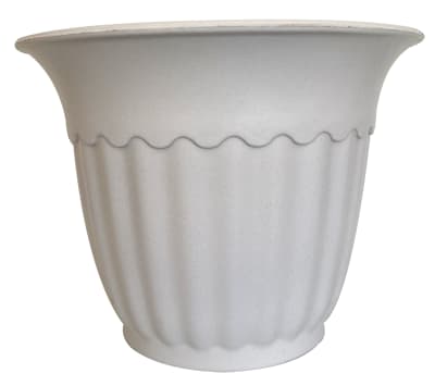 Macetero Bio Bamboo Olimpo Blanco 34x34x26 cm