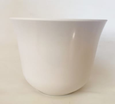 Macetero Bio Bamboo Curvo Blanco 16,5x16,5x13 cm