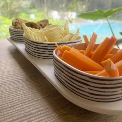 Snack Con 3 Divisiones Rayas