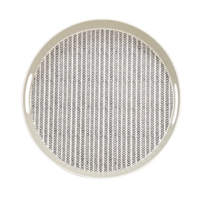 Bandeja Biobamboo Redonda Flechas 30 Cm