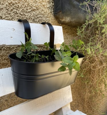 Colgante Doble Metalico XL Negro