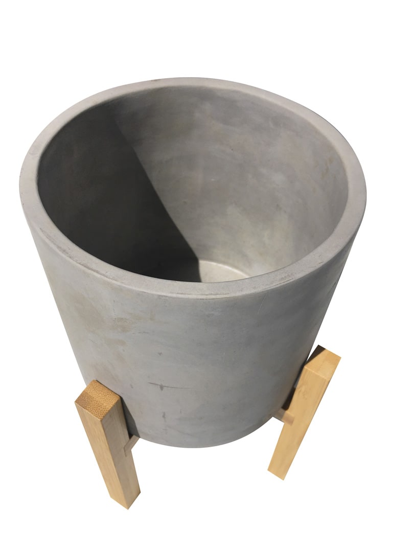 Macetero Pedestal Cemento1