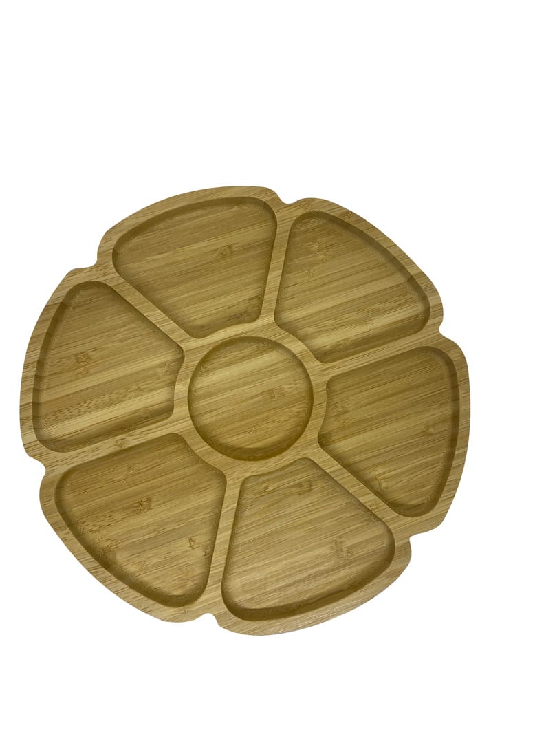 Tabla De Picoteo Bio Bamboo Flor 30 Cm1