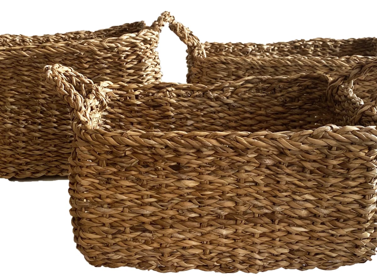 Set 3 Cestos Rect Mumbai S 30X20X14cm +M30x30x18cm +L34x25x18cm3