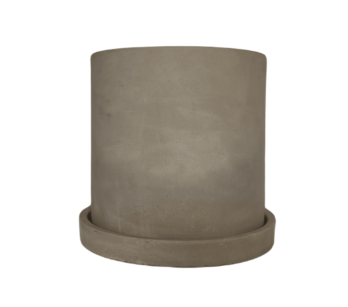 Set 2 Maceteros Cemento S 13x13x13cm + M 15x15x15cm3