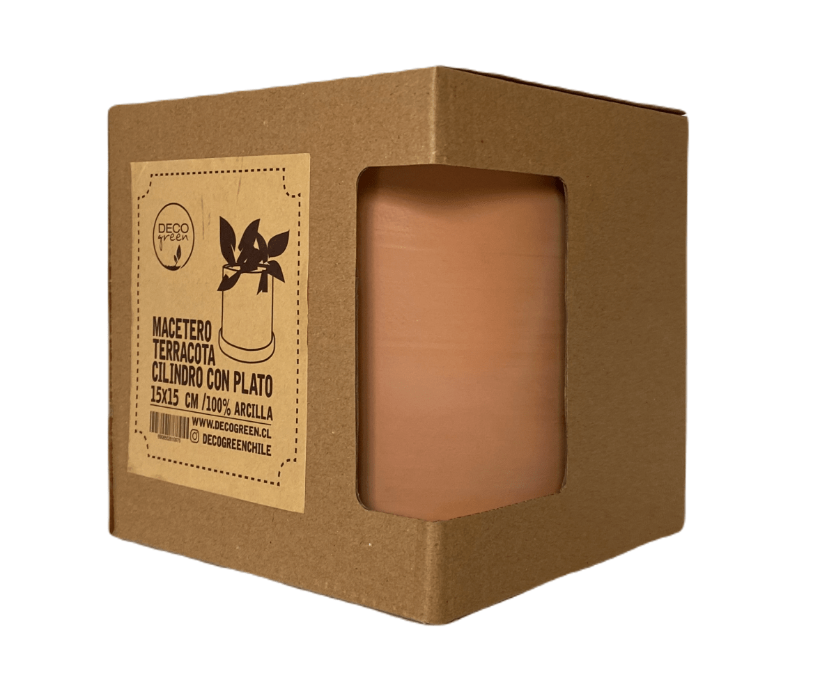 Macetero Terracota Cilind M 15x15x15 cm3