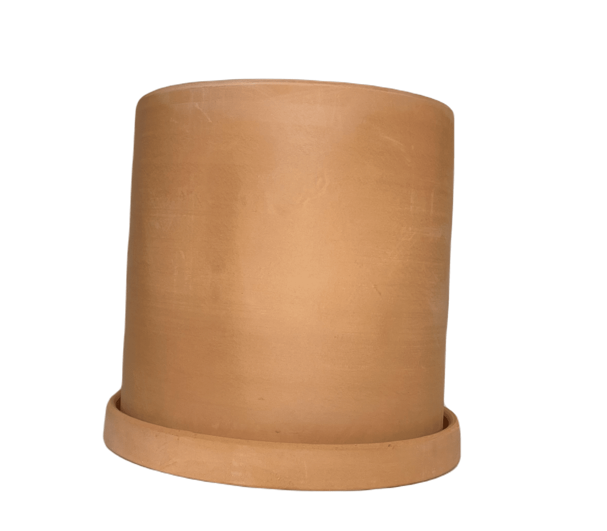 Set 3 Maceteros Terracota Cilindro S 13x13x13 cm, M 15x15x15cm y L 18x18x18cm2