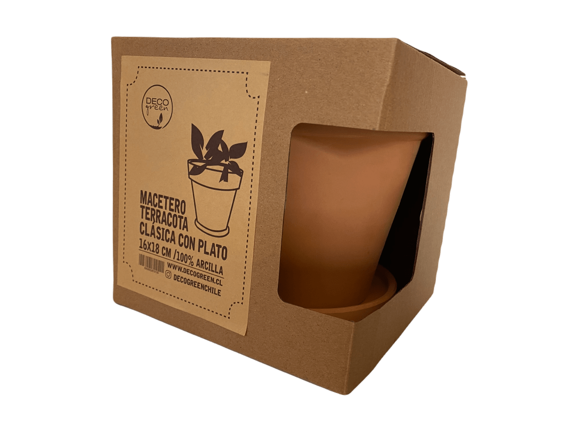 Macetero Terracota Clasica S 18x18x16 cm3