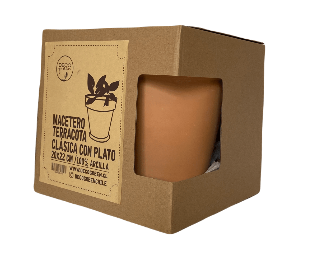 Macetero Terracota Clasica M 22X22X20 cm3