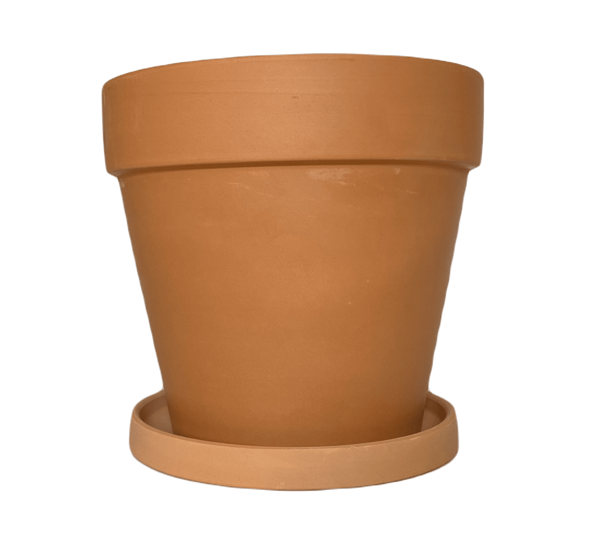 Set 2 Maceteros Terracota Clásico S 18X18X16cm y M 22X22X18 cm2