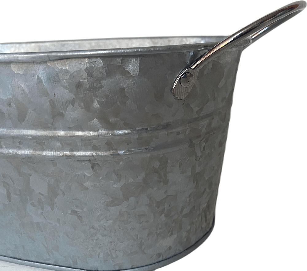 Macetero Metalico Asa L Vintage 24x14x104